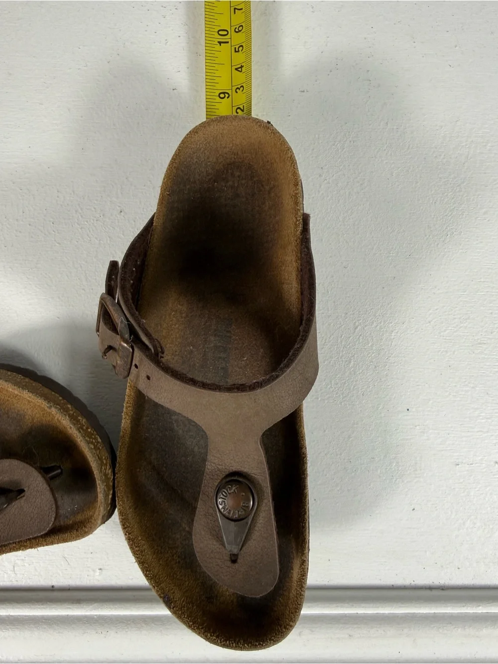 Birkenstock Kids Brown Toe-Post Sandals with Buckle